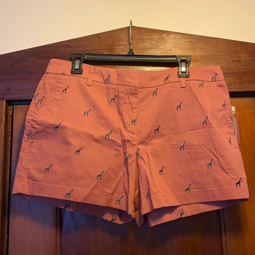 NWT Cambridge Rust Colored Giraffe Shorts